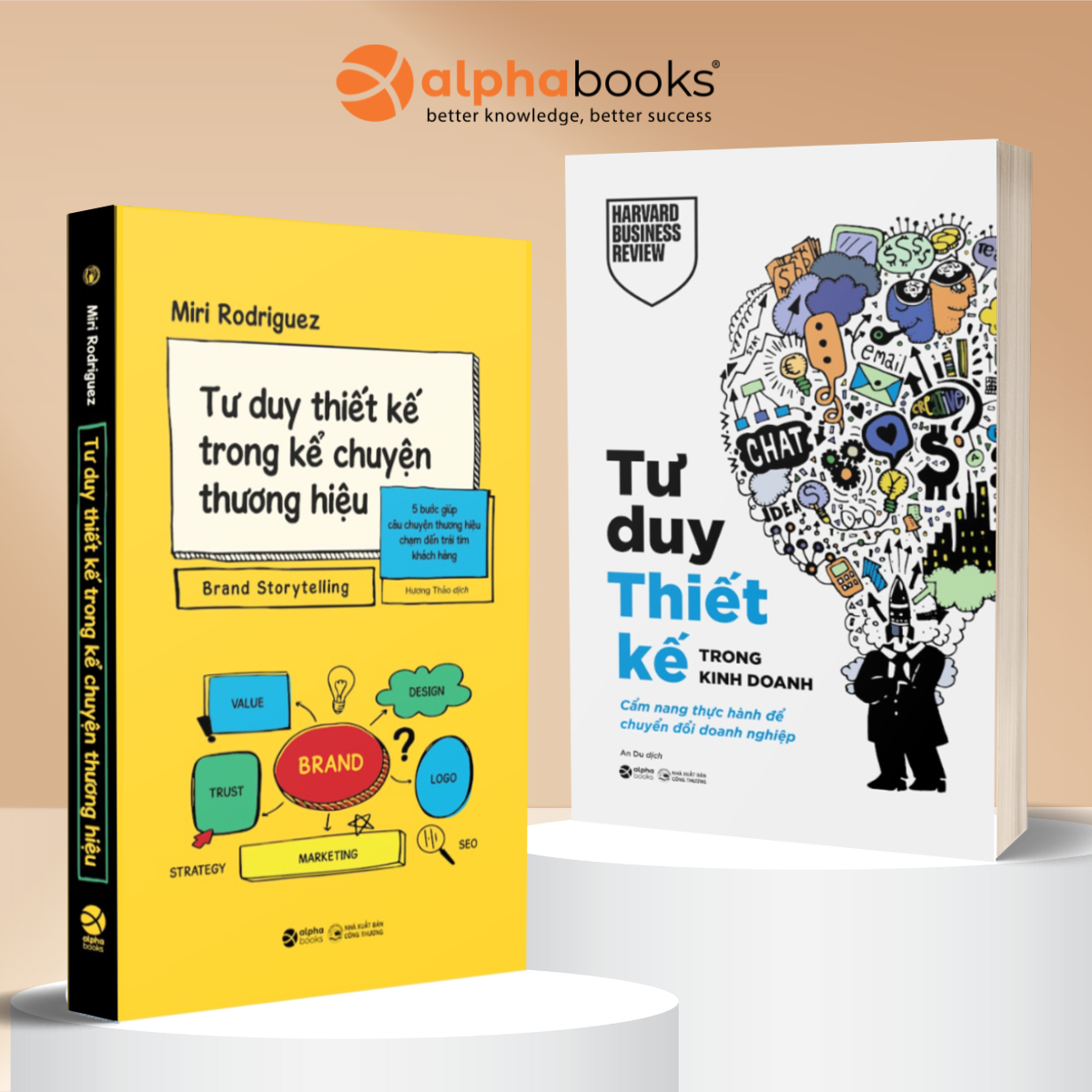 Combo Tư Duy Thiết Kế: HBR Tư Duy Thiết Kế Trong Kinh Doanh + Brand Storytelling - Tư Duy Thiết Kế Trong Kể Chuyện Thương Hiệu
